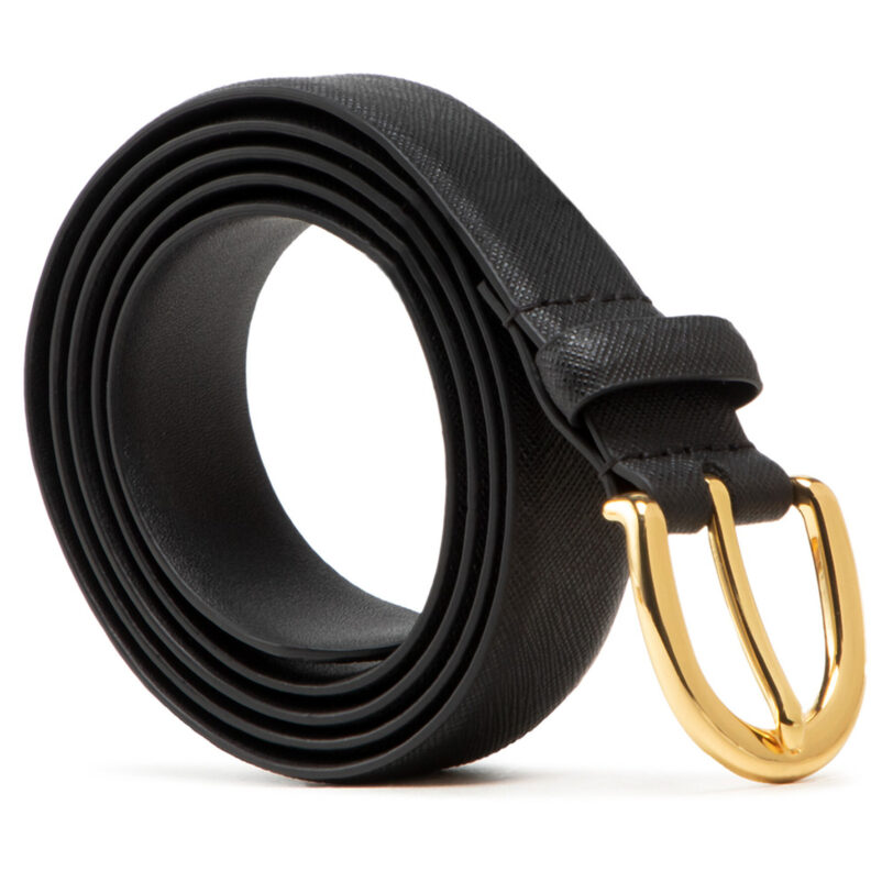 Дамски колан Lauren Ralph Lauren Charm Classc 412802952004 Черен цвят на ниска цена