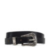 Дамски колан ONLY Onlty Slim Leather Wester Jeans Belt Acc 15338269 Черен цвят на ниска цена