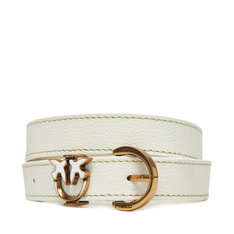 Дамски колан PINKO Tamboril H2.5 Belt 102820 A158 Бял цвят на ниска цена