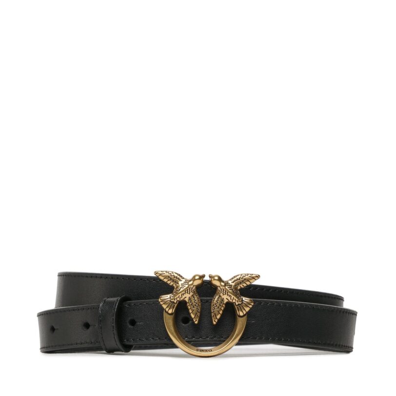 Дамски колан Pinko Love Berry H2 Belt PE 23 PLT01 100143 A0F1 Черен цвят на ниска цена