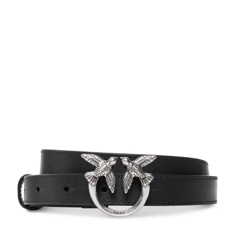 Дамски колан Pinko Love Berry H2 Belt PE 23 PLT01 100143 A0F1 Черен цвят на ниска цена