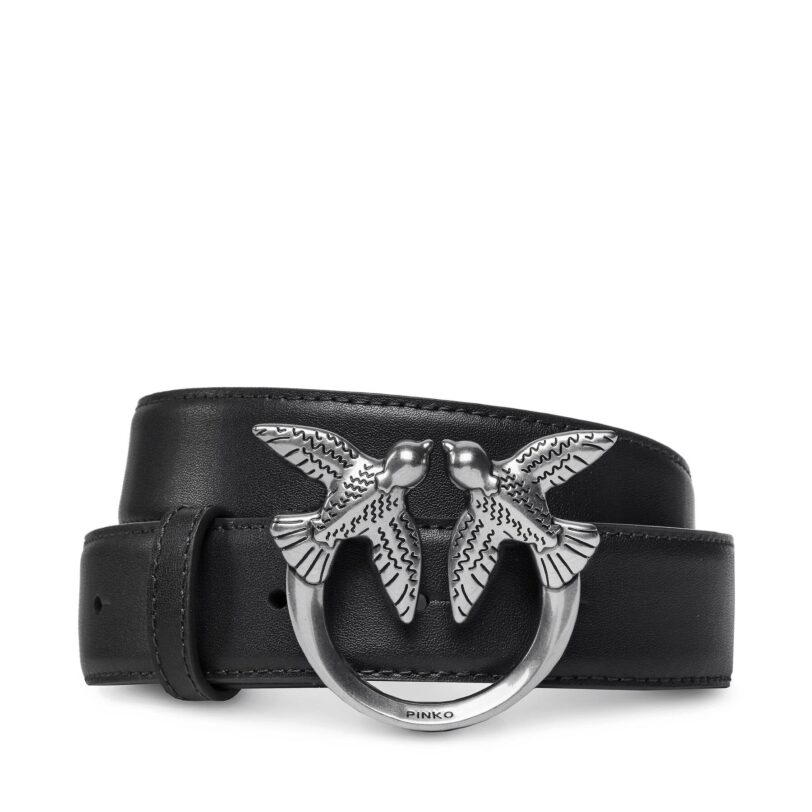 Дамски колан Pinko Love Berry H3 Belt PE 23 PLT01 100125 A0F1 Черен цвят на ниска цена