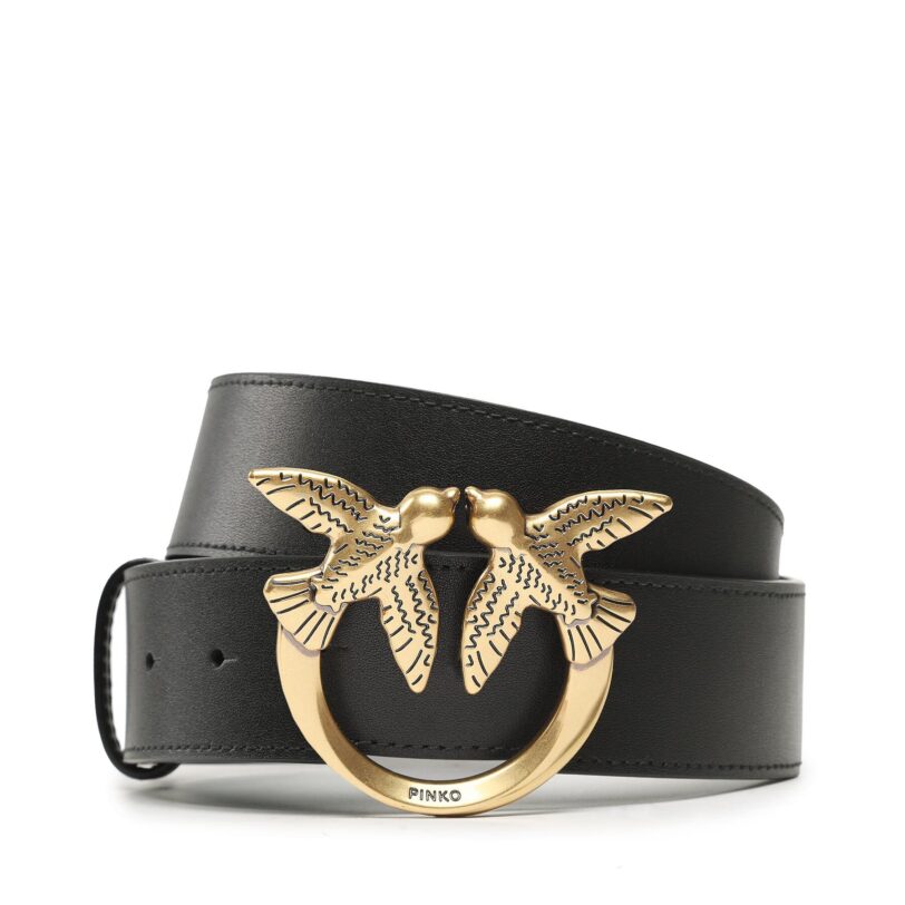 Дамски колан Pinko Love Berry H4 Belt PE 23 PLT01 100120 A0F1 Черен цвят на ниска цена