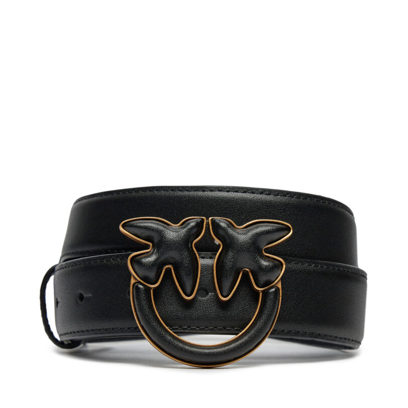 Дамски колан Pinko Love Bery Click Puff H3 Belt AI 24-25 PLT01 103792 A1Z5 Черен цвят на ниска цена