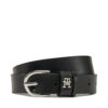 Дамски колан Tommy Hilfiger Essential Effortless 2.5 Sv AW0AW17279 Черен цвят на ниска цена