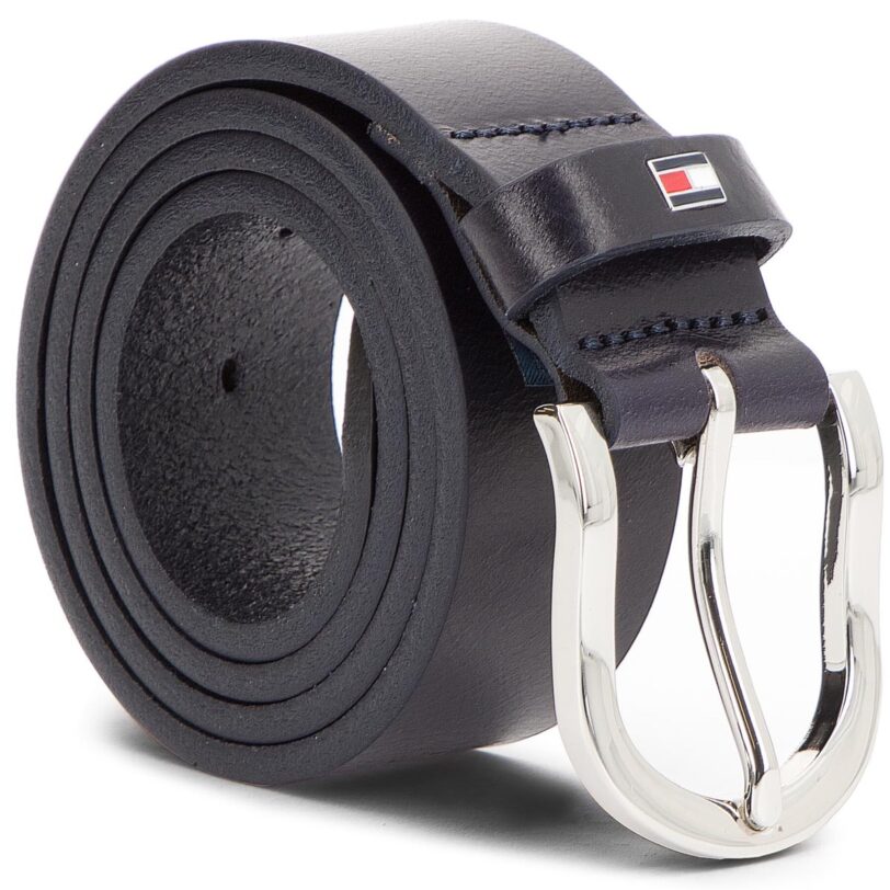 Дамски колан Tommy Hilfiger New Danny Belt WW0WW11590 70 Тъмносин цвят на ниска цена