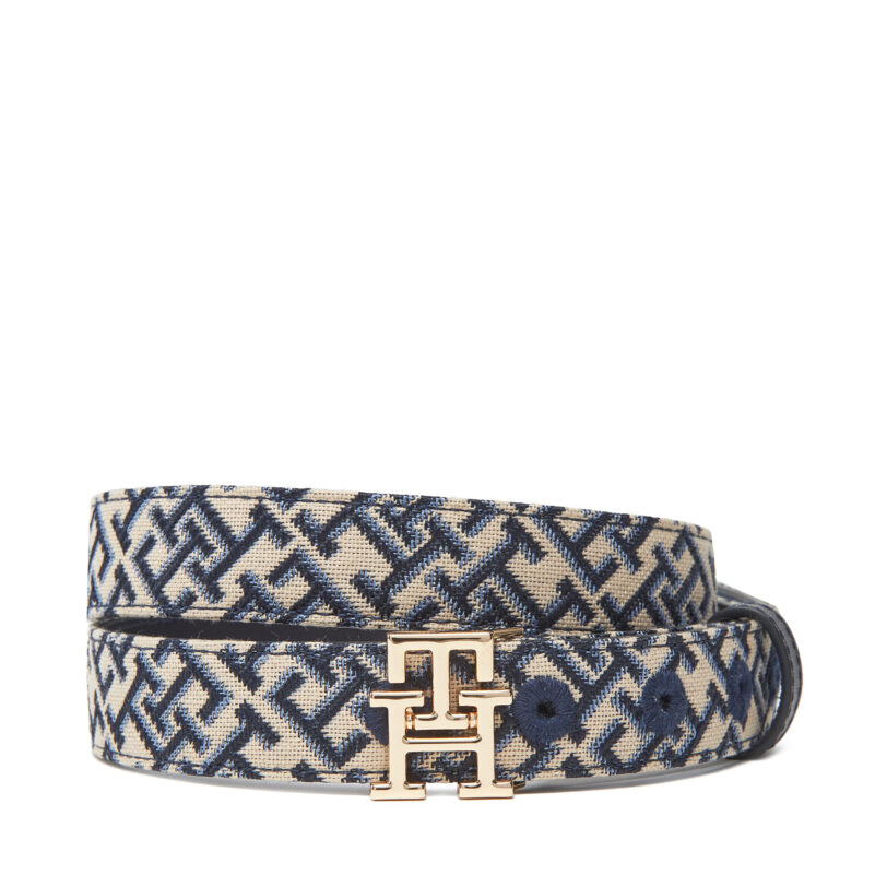 Дамски колан Tommy Hilfiger Th Jacquard 2.5 AW0AW17497 Цветен цвят на ниска цена