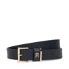 Дамски колан Tommy Hilfiger Th Square 2.5 Mono Go AW0AW17974 Тъмносин цвят на ниска цена