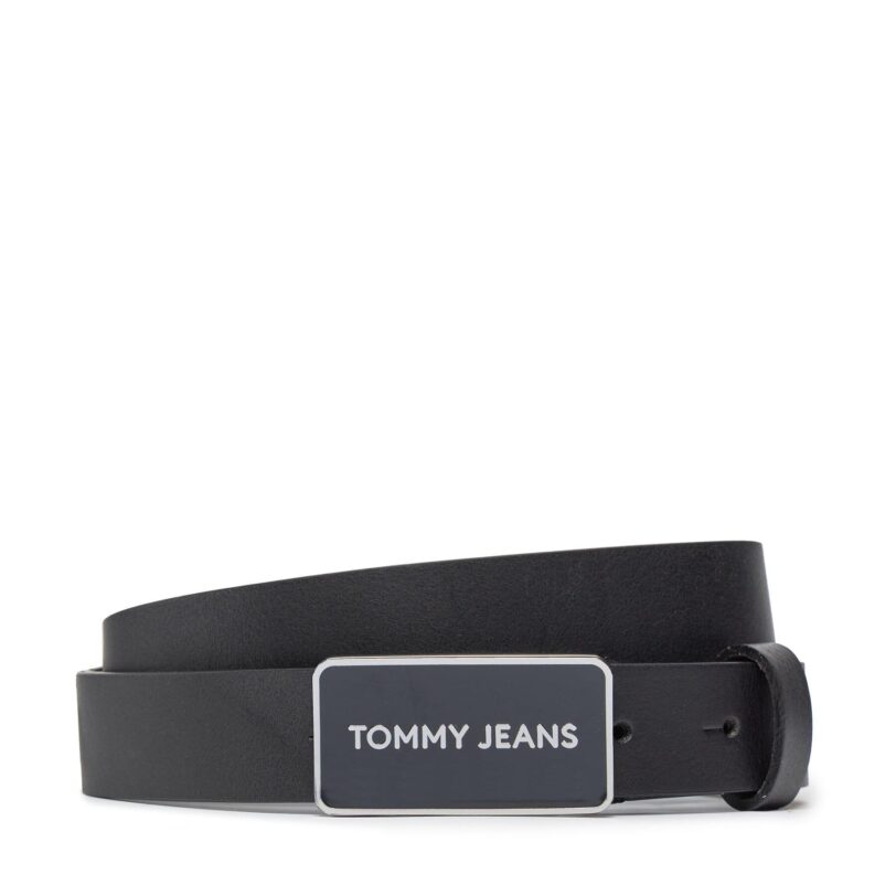 Дамски колан Tommy Jeans Tjw Ess Must Large Za AW0AW15839 Черен цвят на ниска цена