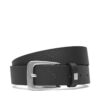 Дамски колан Tommy Jeans Tjw Heritage Leather Belt 3.0 AW0AW17586 Черен цвят на ниска цена