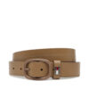 Дамски колан Tommy Jeans Tjw Oval Tonal 3.0 AW0AW17392 Бежов цвят на ниска цена