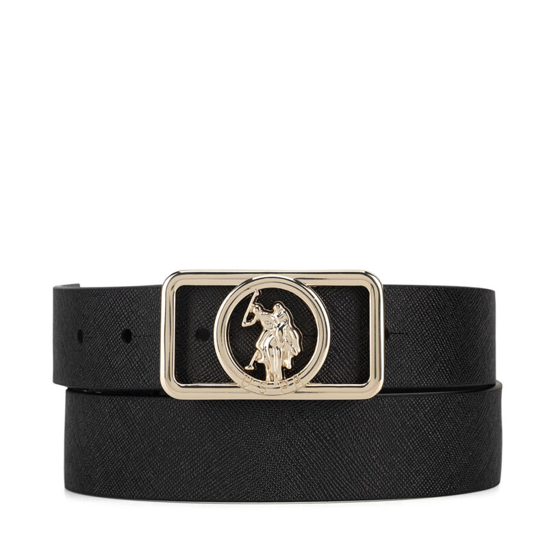 Дамски колан U.S. Polo Assn. AIUXT2472WVP Черен цвят на ниска цена