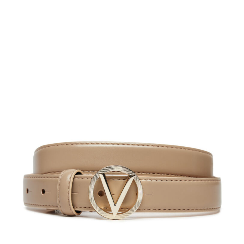 Дамски колан Valentino Hampton VCS7VQ04NAP Бежов цвят на ниска цена