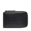 Дамски портфейл Calvin Klein Embossed Logo Zip Cardholder K60K613157 Черен цвят на ниска цена