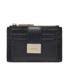 Дамски портфейл Calvin Klein Hardware Snap Top Zip Cardholder K60K612959 Черен цвят на ниска цена