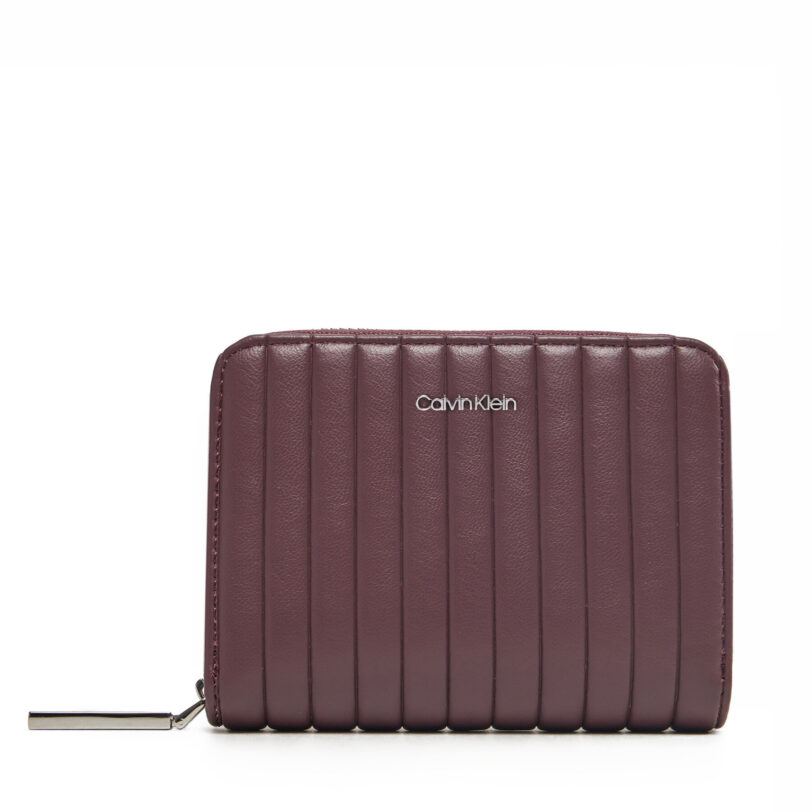 Дамски портфейл Calvin Klein K60K613064 Бордо цвят на ниска цена