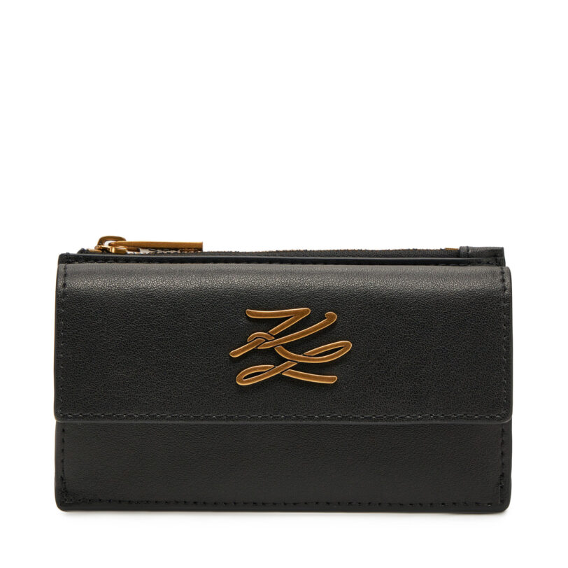 Дамски портфейл KARL LAGERFELD A1W32058 Черен цвят на ниска цена