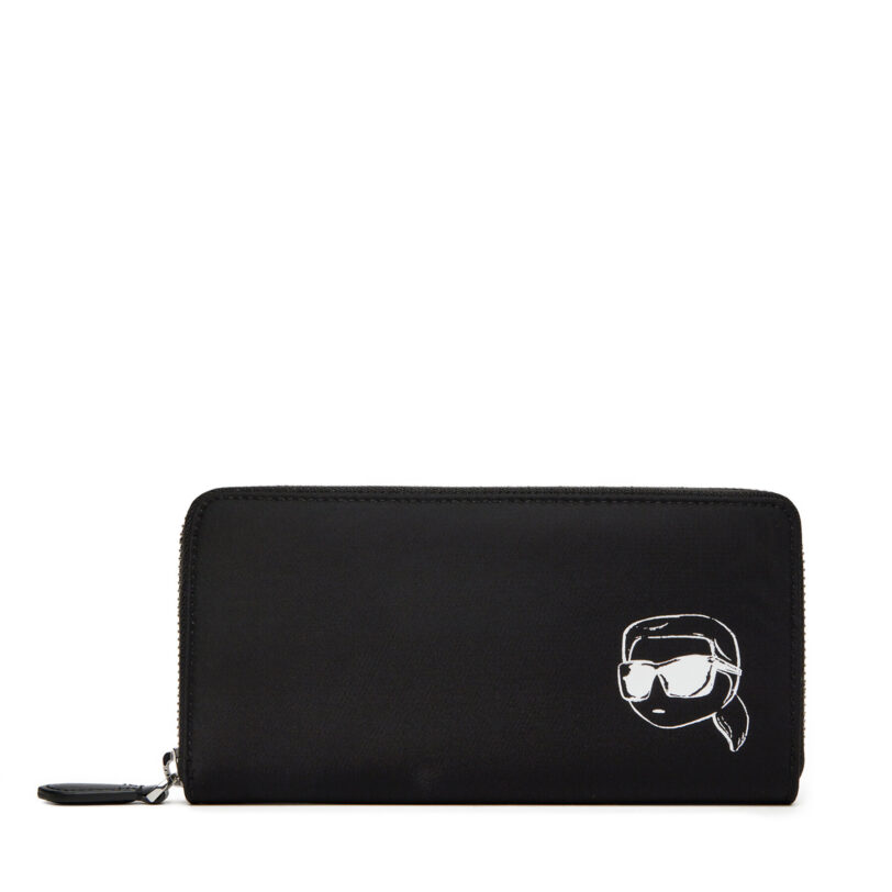 Дамски портфейл KARL LAGERFELD A2W32021 Черен цвят на ниска цена
