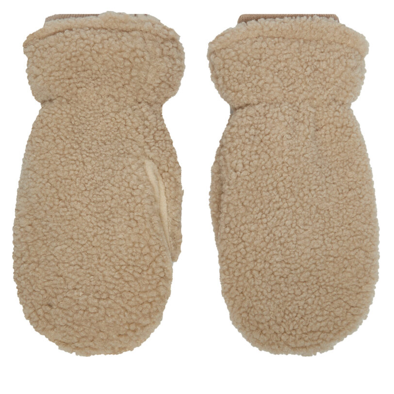 Дамски ръкавици ONLY Thea Teddy 15323520 Екрю цвят на ниска цена