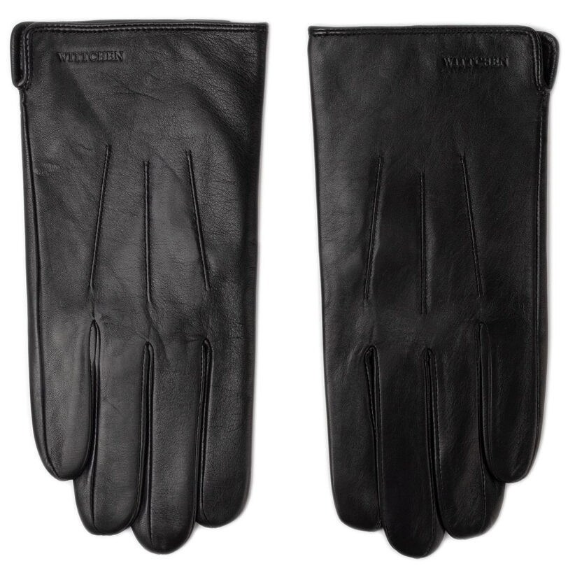 Дамски ръкавици WITTCHEN 39-6L-308-1 Черен цвят на ниска цена