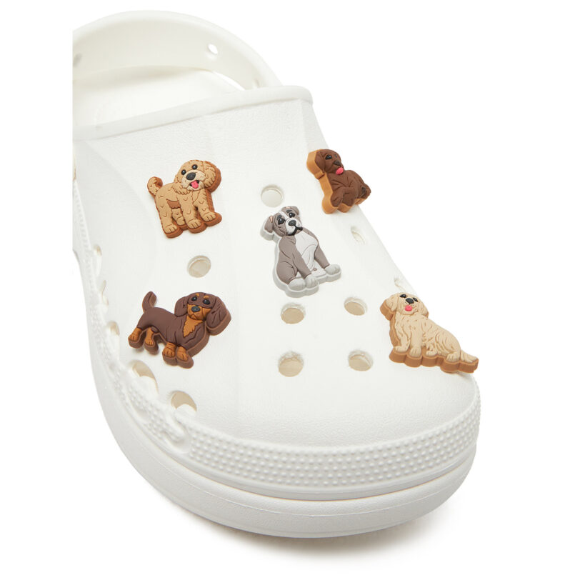 Декорация за обувки Crocs DOGGIE DOODLE 5 PACK 10015106 Кафяв цвят на ниска цена