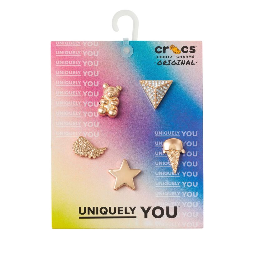 Декорация за обувки Crocs Gold Icons 5 Pack 10011118 Цветен цвят на ниска цена
