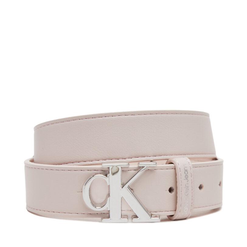 Детски колан Calvin Klein Jeans Ck Buckle Belt IU0IU00655 Розов цвят на ниска цена