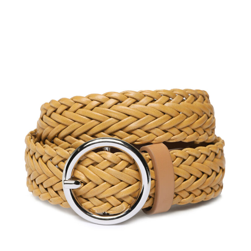 Детски колан Guess J3GZ06 WFHT0 Кафяв цвят на ниска цена