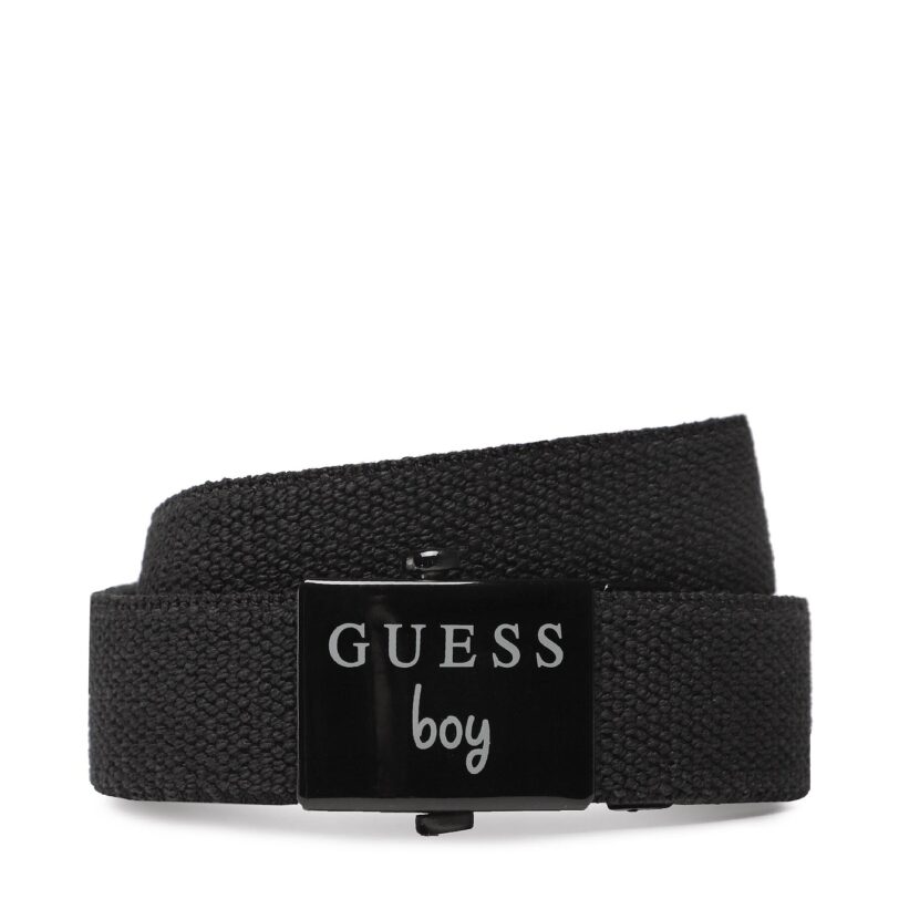 Детски колан Guess L3GZ03 WFHS0 Черен цвят на ниска цена
