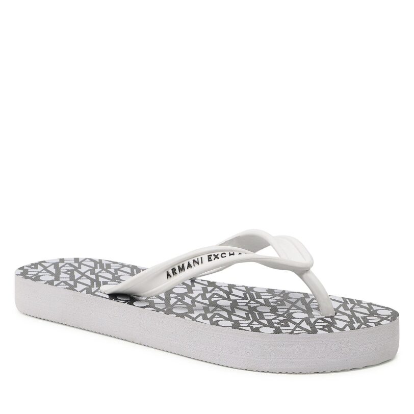 Джапанки Armani Exchange XDQ010 XV700 K488 Бял цвят на ниска цена