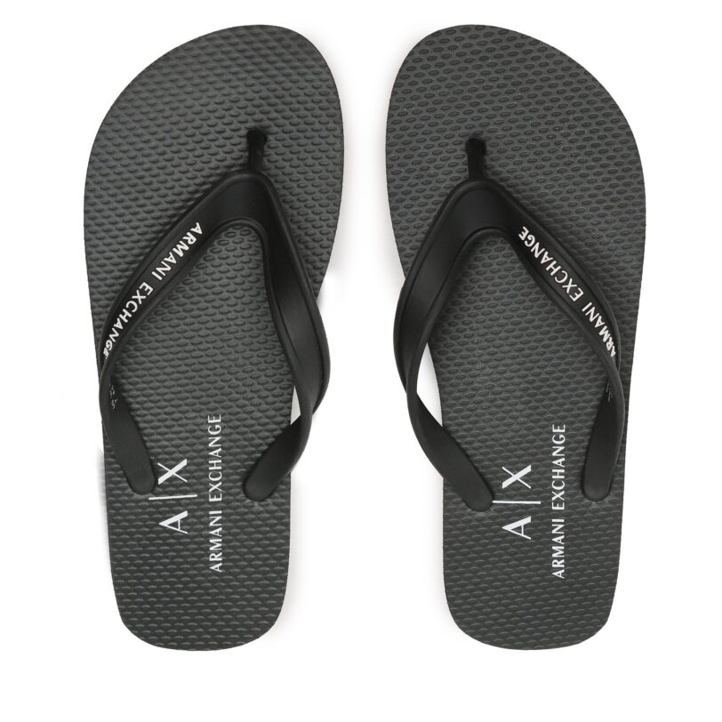 Джапанки Armani Exchange XUQ002 XV676 00002 Черен цвят на ниска цена
