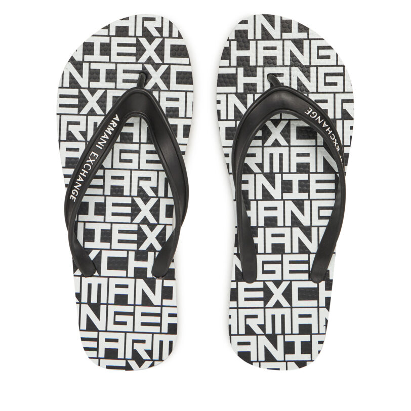 Джапанки Armani Exchange XUQ002 XV676 N814 Черен цвят на ниска цена