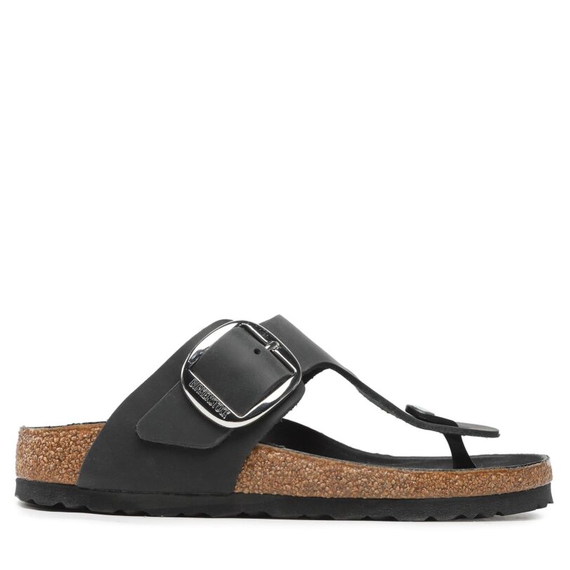 Джапанки Birkenstock Gizeh Big Buckle 1023337 Черен цвят на ниска цена