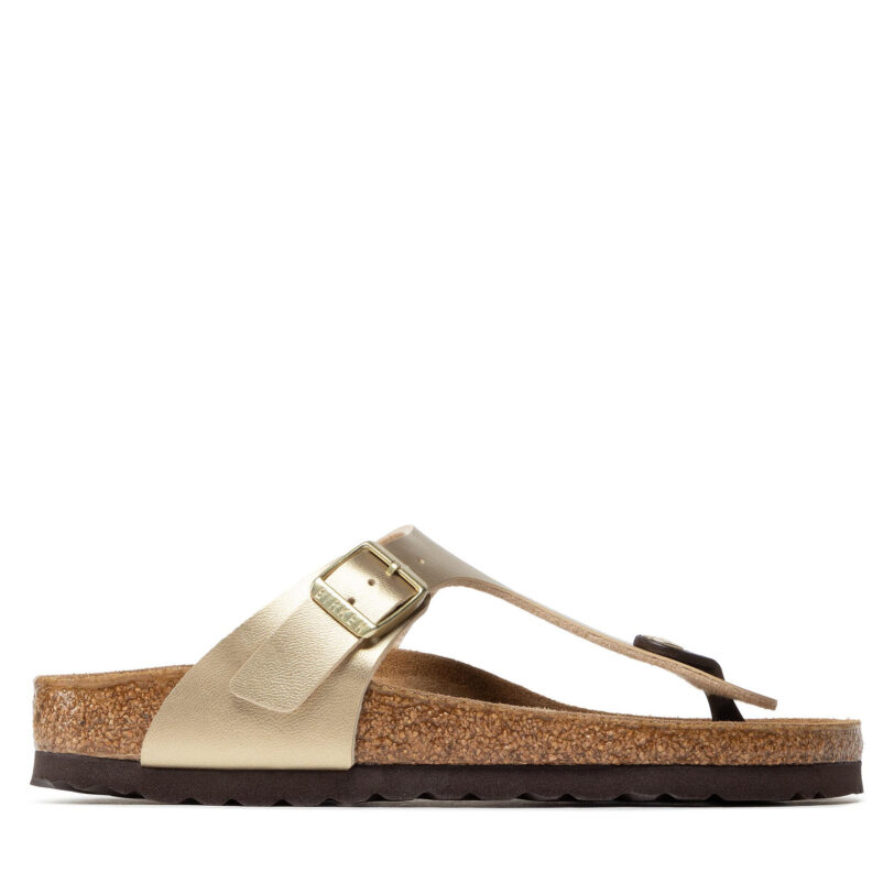 Джапанки Birkenstock Gizeh Bs 1016109 Златист цвят на ниска цена
