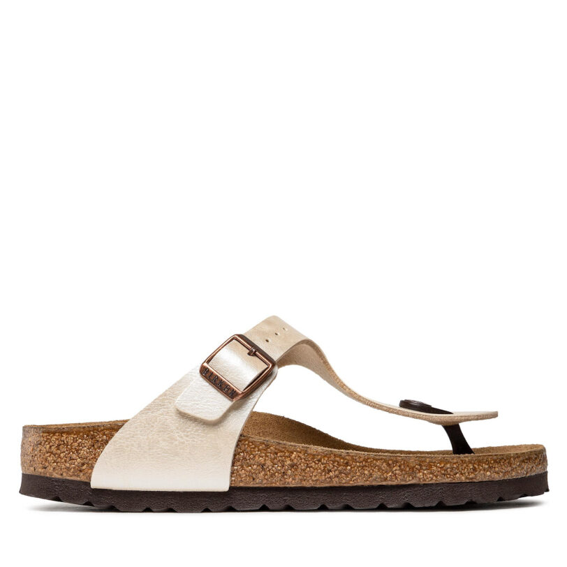 Джапанки Birkenstock Gizeh Bs 943873 Бял цвят на ниска цена