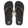 Джапанки Calvin Klein Jeans Beach Sandal Flatform Tpu YW0YW01830 Черен цвят на ниска цена