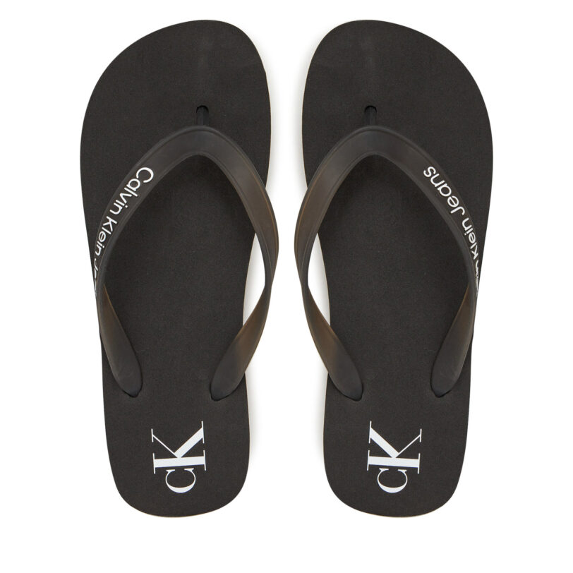 Джапанки Calvin Klein Jeans Beach Sandal Flatform Tpu YW0YW01830 Черен цвят на ниска цена