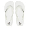 Джапанки Calvin Klein Jeans Beach Sandal Transparent Tpu YW0YW01829 Бял цвят на ниска цена