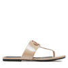 Джапанки Calvin Klein Jeans Flat Sandal Slide Toepost Mg Met YW0YW01342 Розов цвят на ниска цена