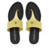 Джапанки Calvin Klein Jeans Flat Sandal Toepost Mg YW0YW01691 Зелен цвят на ниска цена