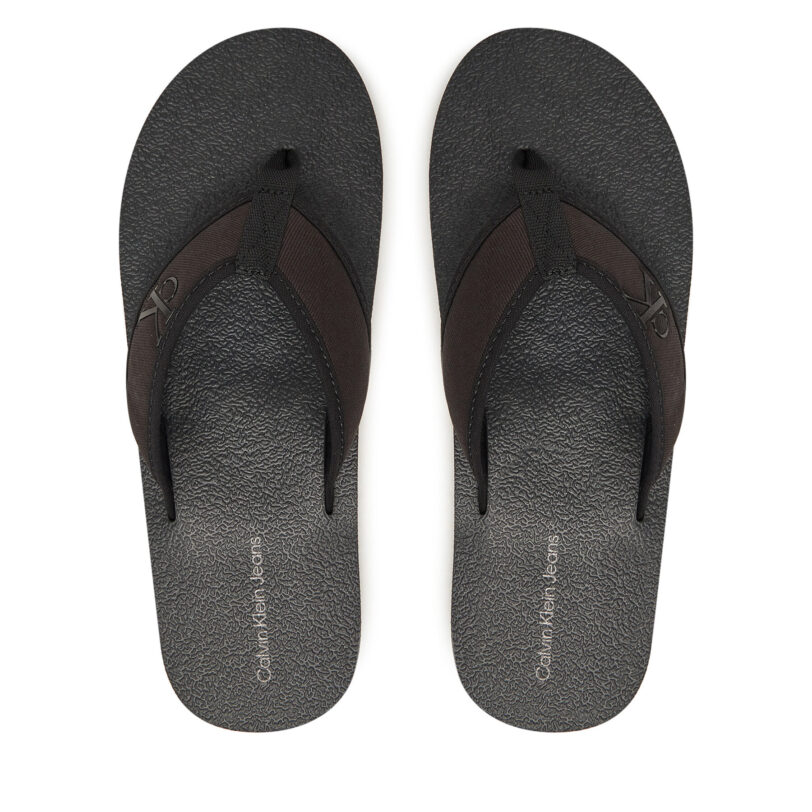 Джапанки Calvin Klein Jeans Thong+ Cv YM0YM01235 Черен цвят на ниска цена