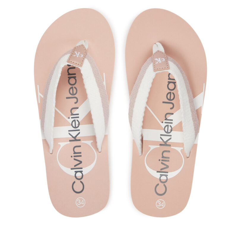 Джапанки Calvin Klein Jeans V3A8-80843-0058 S Розов цвят на ниска цена