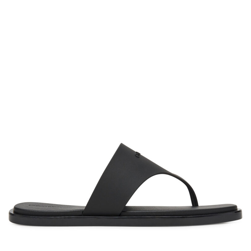 Джапанки Calvin Klein Toepost Tpu Slide HW0HW02836 Черен цвят на ниска цена