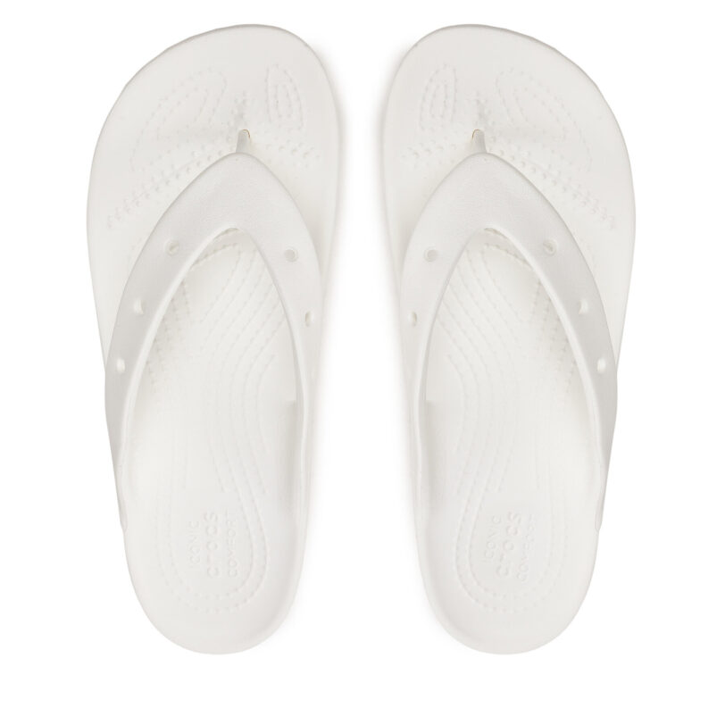 Джапанки Crocs Classic Platform Flip W 207714 Бял цвят на ниска цена