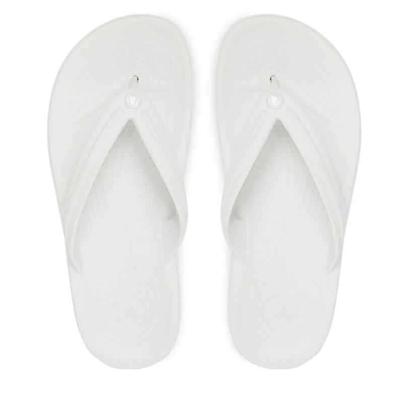 Джапанки Crocs Crocband Flip 11033 Бял цвят на ниска цена