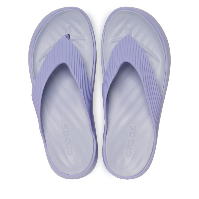 Джапанки Crocs Getaway Groove Platform Flip 210700 Виолетов цвят на ниска цена