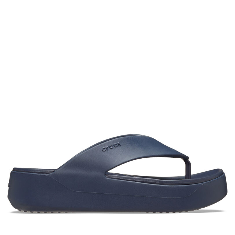 Джапанки Crocs Getaway Platform Flip 209410 Тъмносин цвят на ниска цена