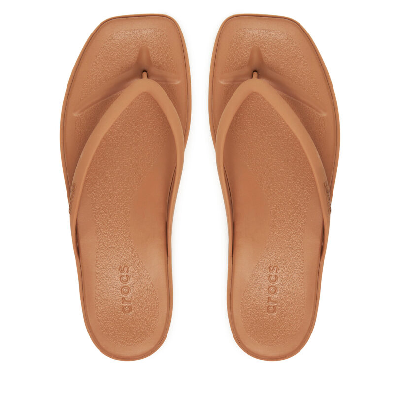 Джапанки Crocs Miami Flip 211435 Кафяв цвят на ниска цена