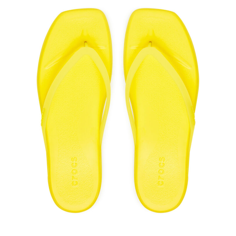 Джапанки Crocs Miami Frosted Flip 211474 Зелен цвят на ниска цена