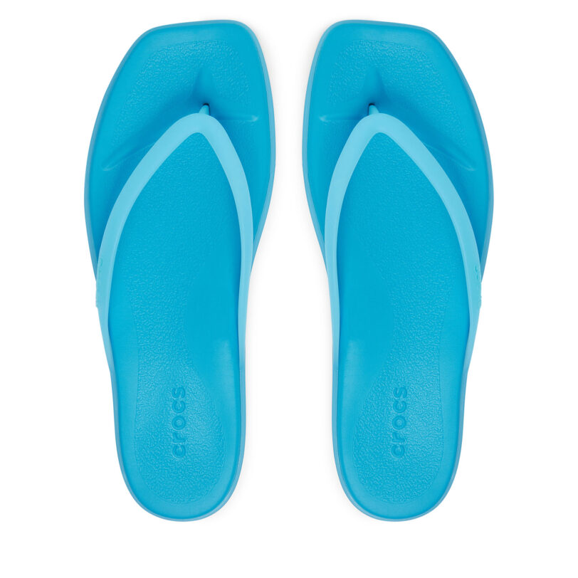Джапанки Crocs Miami Frosted Flip 211474 Син цвят на ниска цена